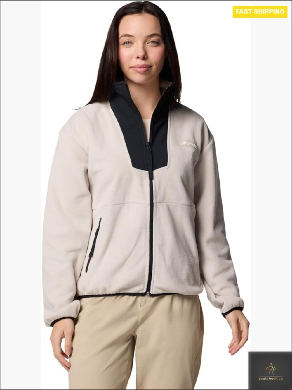 Full Zip Fleece Jacket Cozy Recycled Polyester Regular Fit Long Sleeve